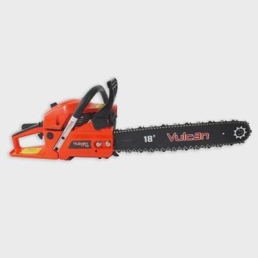 Imagem de Motosserra a Gasolina Profissional 2 Tempos 55CC 3HP Sabre 18'' VSL550 Vulcan Ferramentas Laranja