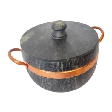 Imagem de Panela Caçarola Pedra Sabão 4 Lts Artesanal Comida Mineira (Natural)