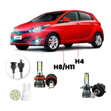 Imagem de Ultra Led Nano 22000lm Hyundai Hb20 2012-2015 H4 H8/h11 - LUXLED y3, B