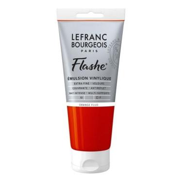 Imagem de Tinta Acrílica Flashe Lefranc 80ml 206 Fluorescent Orange - LEFRANC & 