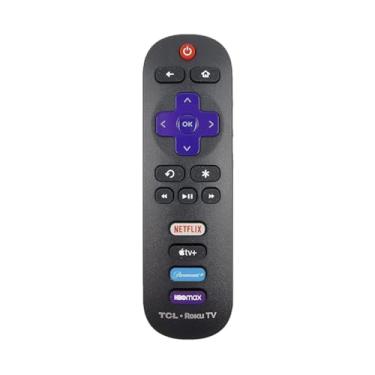Imagem de Controle remoto de substituição OEM compatível com todas as Smart TVs TCL Roku 【Funciona apenas com TCL Roku TV, não para Roku Stick e Roku Box】 (Netflix/Apple TV+/Paramount+/HBO Max)