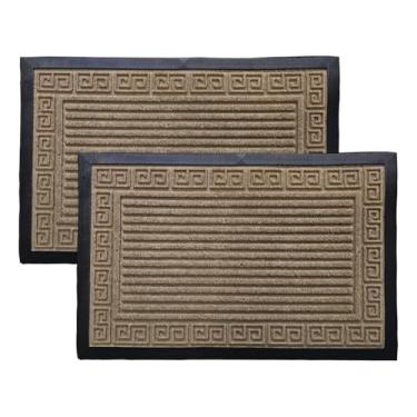 Imagem de Kit com 02 Tapete Capacho 60x40cm Bem Vindo Emborrachado para Porta(KIT COM 02,COR 02)