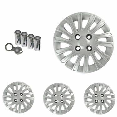 Imagem de 4x Calota FIAT MILLE PALIO SIENA UNO Aro 13 Preto 092cb