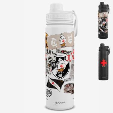 Imagem de Garrafa Térmica Gocase Fresh 650ml Oficial do Vasco, Colagem24 - B