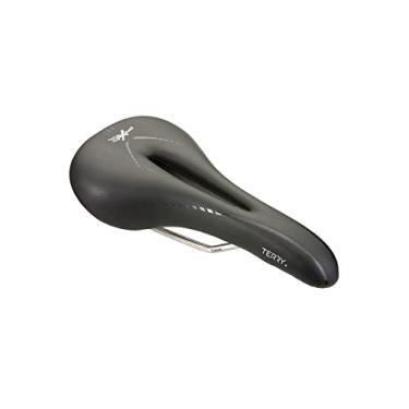 Imagem de Terry Selim de bicicleta Fly Century Mountain | Assento de bicicleta otimizado para homens – flexível e confortável | Almofada leve, zona de alívio central, design ergonômico, preto Fibra-Tek