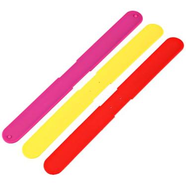 Imagem de TKO Pulseiras de borracha para relógio ORLOGI TK611X3 Vermelho Fúcsia Amarelo