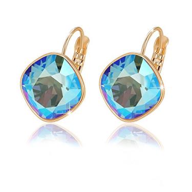 Imagem de Xuping Brincos de argola de Natal lindos cristais de Swarovski Joias para mulheres e meninas Presentes de Halloween The whole sizes of this earrings is about 21*15 mm