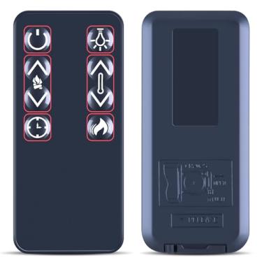 Imagem de Controle remoto de substituição compatível com lareira elétrica de chama real, aquecedor de ambiente infravermelho de quartzo 4099 EF19-23 EF01-28 EF19-30-2A EF11-35