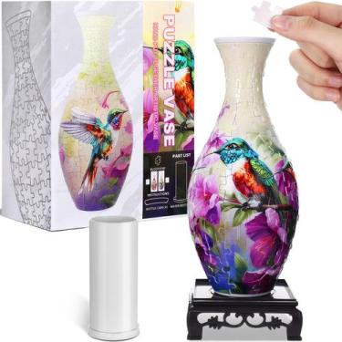 Imagem de Vaso de quebra-cabeça 3D Silipull Trochilus com 160 peças de plástico 