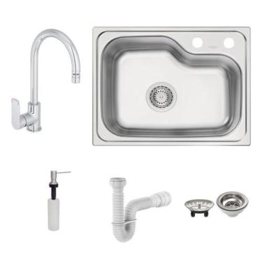 Imagem de Cuba Tramontina Morgana Compact 48 Fx Undermount 55X42 93815392 Inox +