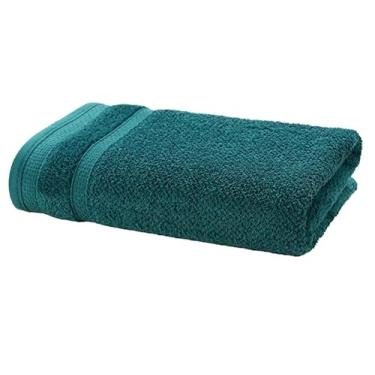 Imagem de Toalha de Banho Döhler Marrocos 100% algodão, gramatura de 450g/m² (Verde Petróleo -1 Banho, 70cm x 140cm)