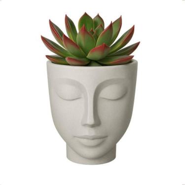 Imagem de Vaso Cachepot Planta Face Rosto Menino N21 21cm 3,5L Nutriplan Cimento