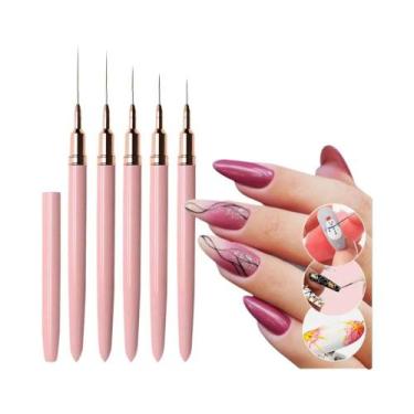 Imagem de Conjunto De Forro Francês Para Arte Em Unhas, 5 Peças, Canetas De Dese