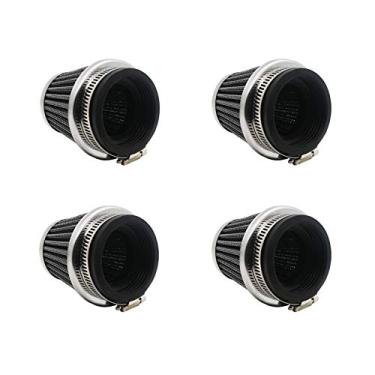 Imagem de Filtros de sistema de admissão de ar de motocicleta de 52 mm/2,04 pol. Tampas de extremidade cromadas para Yamaha Honda Suzuki Kawasaki Motocicletas Dirt Bike ATV Ciclomotor Pit Bike Scooter Vintage 4