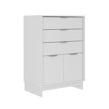 Imagem de Cômoda Bergen 2 Portas 3 Gavetas Branca