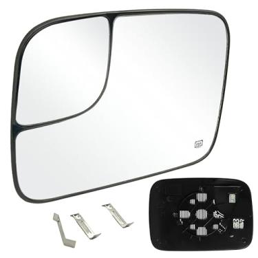 Imagem de Vidro retrovisor do lado esquerdo do motorista com placa traseira aquecida compatível com Dodge Ram 1500 2500 3500 2005 2006 2007 2008 2009 Pickup CH1324121 5191035AA