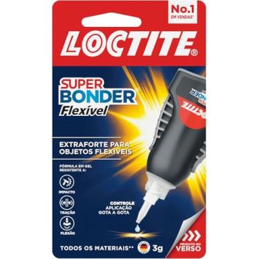 Imagem de Loctite Super Bonder Flexível Controle, Gel Flexível, Super Cola com Fórmula Antigotejamento para Aplicações Verticais, Cola Transparente com Bico Preciso, 1x3g
