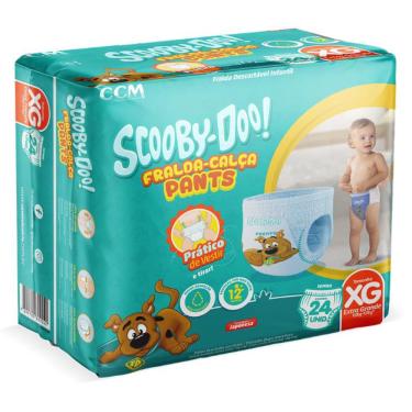 Imagem de Fralda Infantil Calça Scooby Doo Jumbo Eg/24