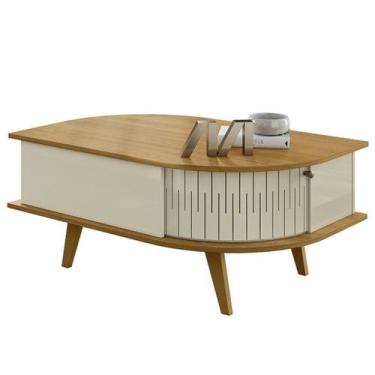 Imagem de Mesa De Centro 2 Portas 90 cm Indianapolis Cumaru Opala MADETEC, Cumar