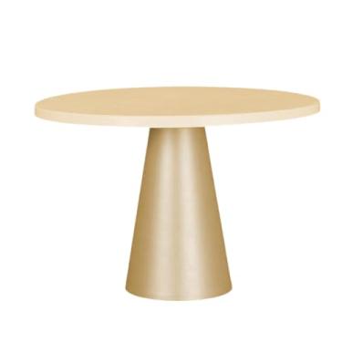 Imagem de Sclmgo Suporte redondo para bolo, prato de sobremesa, placa multifuncional, bandeja para exibição de cupcakes, decoração para casa, recepção de formatura, L Gold