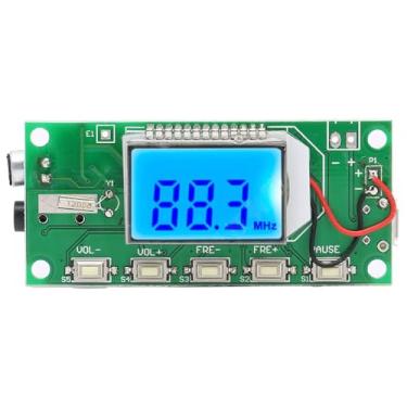 Imagem de Módulo transmissor de rádio FM digital em miniatura 3V-5V DSP PLL Display LCD Pesquisa e armazenamento de estação automática