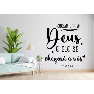 Imagem de Adesivo De Parede Tiago 4:8 - Lojinha Da Luc Adesivos