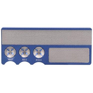 Imagem de Multifunction Snooker Billiard Pool Stick Stick Clue Dica Radian Shaper Repair Ferramenta de reparo Durável Liga de alumínio portátil leve para Snooker America Oito bola Nove Tip (Azul)