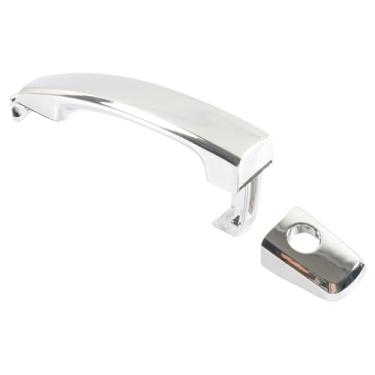 Imagem de Edinstry Maçaneta de porta externa dianteira esquerda 96468266 para Chevrolet Aveo 2007-2011, plástico ABS cromado, puxador de porta de carro de substituição OEM
