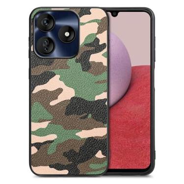 Imagem de DAMONDY Capa para BLU G64L, capas estampadas de camuflagem de corpo inteiro para meninas e meninos, capa de telefone traseira à prova de choque de borracha macia TPU - verde