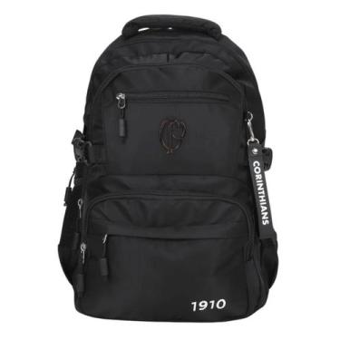 Imagem de Mochila Corinthians 1910 Licenciada Preta Esportiva - Coimbra