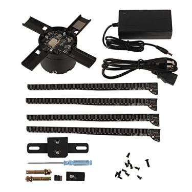 Imagem de Generic Ventilador de Holograma 3d, 968 LED HD 8GB Memory Card WiFi App Control 31,5 Polegadas 4 Folhas de Publicidade Holográfica para Negócios para Loja (Plugue nos EUA)