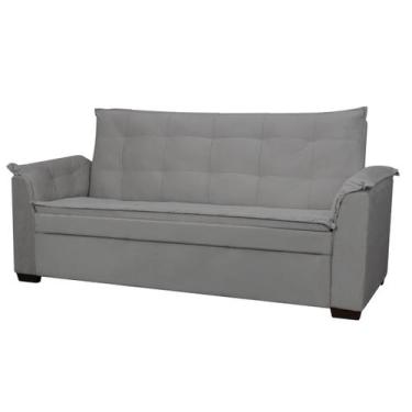 Imagem de Sofá 3 Lugares Confortável 2,00M Gran Luxo Havana Bellamado, Cinza