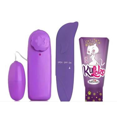 Imagem de Kit Sex Shop Feminino Golfinho, Mini Vibrador Massageador e Gel Íntimo