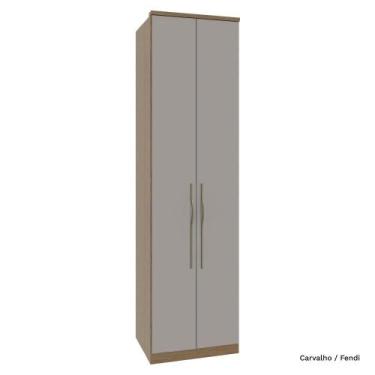 Imagem de Guarda Roupa Modulado 02 Portas com Prateleiras 245cm Altura Setiba - 