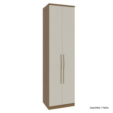 Imagem de Guarda Roupa Modulado 02 Portas com Prateleiras 245cm Altura Setiba - 