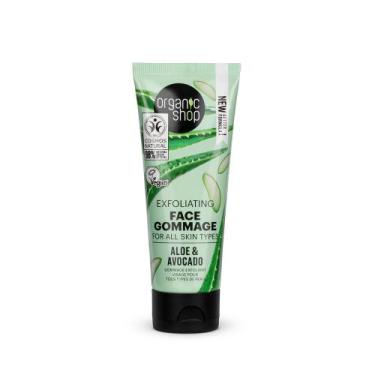 Imagem de Esfoliante para o Rosto - Aloe Vera e Abacate Organic Shop (75 ml)