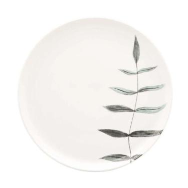 Imagem de Prato Raso Em Cerâmica Flat Samambaia 26cm Oxford