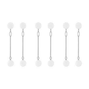 Imagem de Clipes magnéticos sem emaranhados (pacote com 6) – Organizador de cabos de silicone para cabos de carregamento, fios e aparelhos – Impermeável e lavável, fixação forte para uso diário (6 peças, curtos