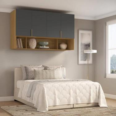 Imagem de Módulo Aéreo para Cama de Casal Mdf Clean Altezza - Belmax