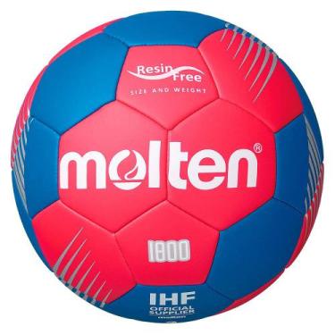 Imagem de Bola Molten Handball HF1800 RB IHF Approved Sem Resina H2