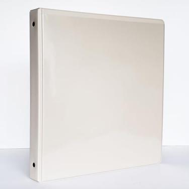 Imagem de Fichários de anel de cavalete – estrutura de plataforma estilo flip over the top. (osso – branco esbranquiçado, tamanho da folha 28 x 21 cm encadernado na lateral de 28 cm)