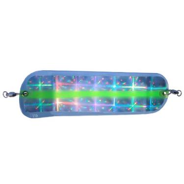 Imagem de Pro-Troll Fishing Products ProChip 11 Fin Flasher com Echip (xadrez azul com listra verde, 27,9 cm)