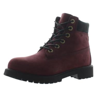 Imagem de Timberland Bota masculina premium impermeável de 15 cm, Nobuck vinho, 38