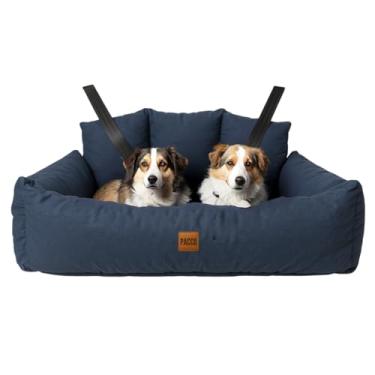 Imagem de Bolsa de Transporte Assento de Carro e Caminha Pet Impermeável Extra Grande com Cinto de Segurança (Azul)