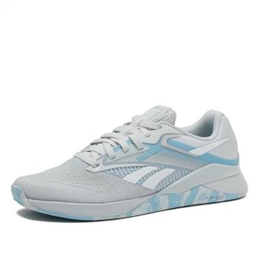 Imagem de Reebok Tênis feminino Nano X4 Cross Training, Lua/azul macio/calçado branco, 35