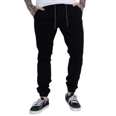 Imagem de Calça Jogger Sarja Premium Masculina Black Street Premium - Estilo Ren