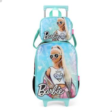 Imagem de Mochila Infantil Com Rodinha Barbie G Verde 107082