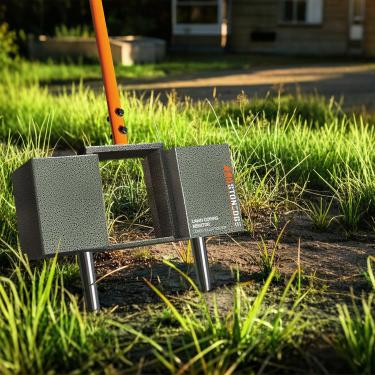 Imagem de K.D STONEDGE Ferramenta manual para aerador de gramado com 4 unidades de substituição da caixa de núcleos dos dentes afrouxamento da condição do solo compactado melhora a aeração da grama do jardim