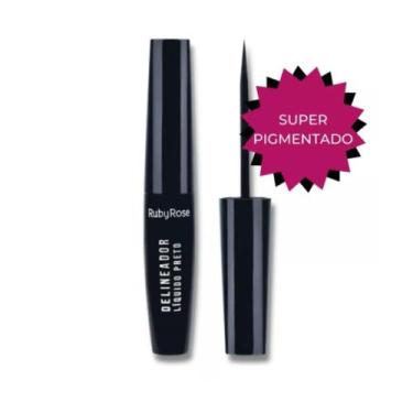 Imagem de Delineador líquido preto ruby rose hb-8406