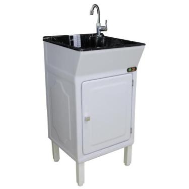 Imagem de Tanque Lavanderia 22 Litros Fibra Para Torneira De Bancada - FIBERBLU,